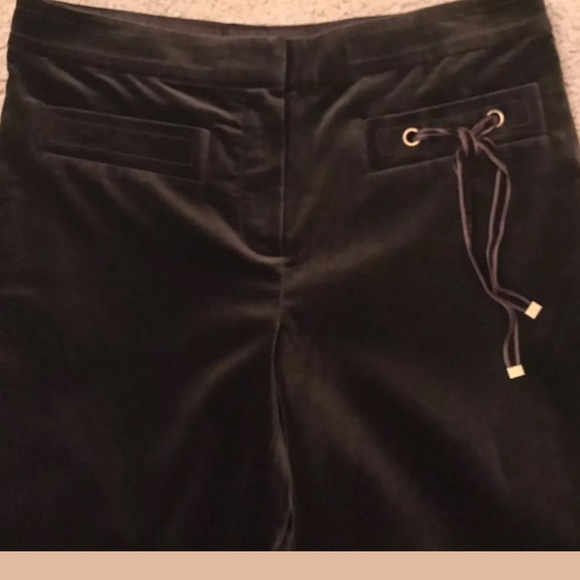 PER SE Brown Velvet Bow Tie Dress Pants trousers - Picture 2 of 5